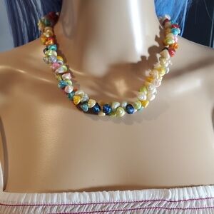 Vintage Colorful Shell Necklace